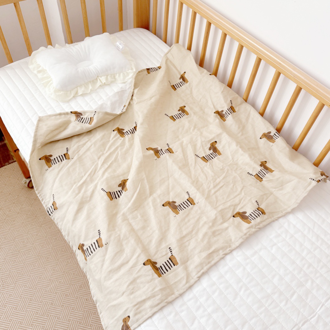 Transfronterizo simple ins bebé Toalla de gasa de cuatro capas Toalla de algodón toalla recién nacido manta de gasa Toalla de baño de tela