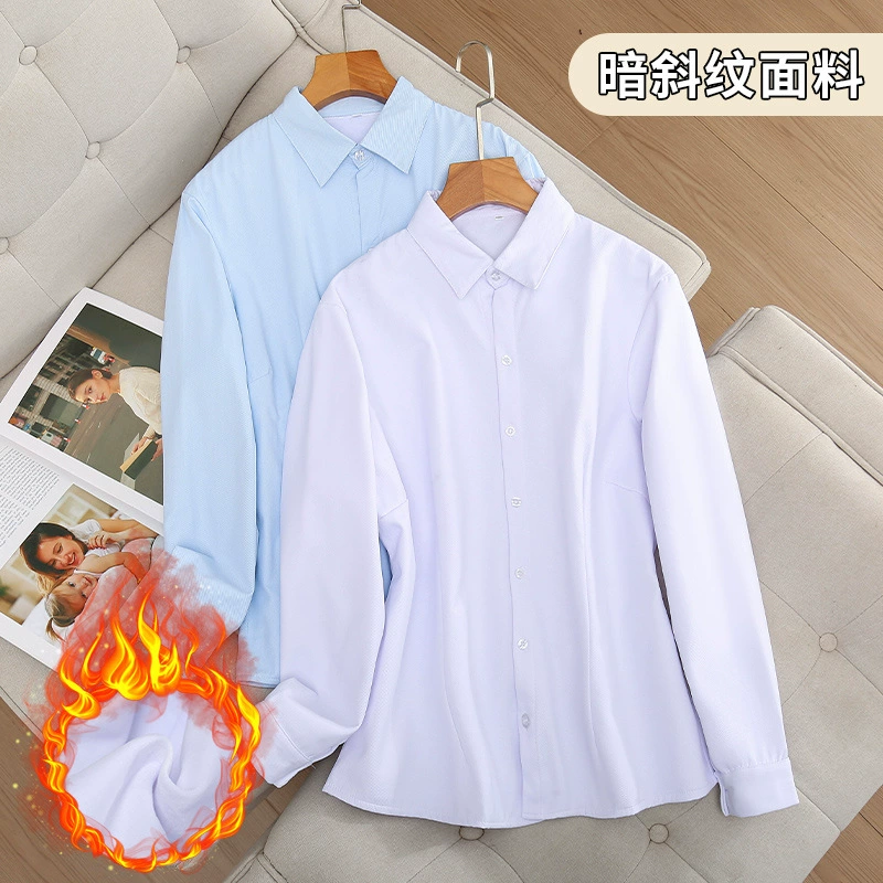 Fleece shirt, keep warm long-sleeve, overall, classic suit jacket, plus size, increased thickness