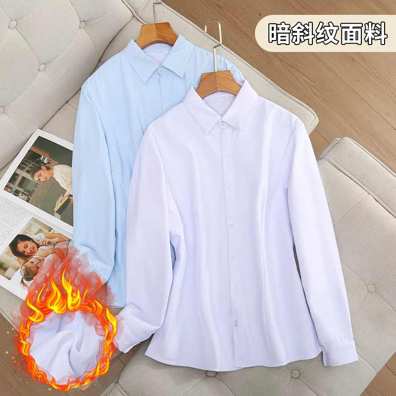 Fleece shirt, keep warm long-sleeve, overall, classic suit jacket, plus size, increased thickness