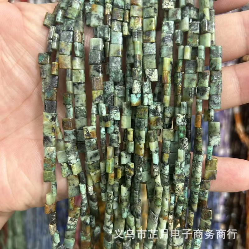 5*5mm双孔提拉米珠天然水晶玛瑙石头散珠串珠diy饰品手工材料批发|undefined