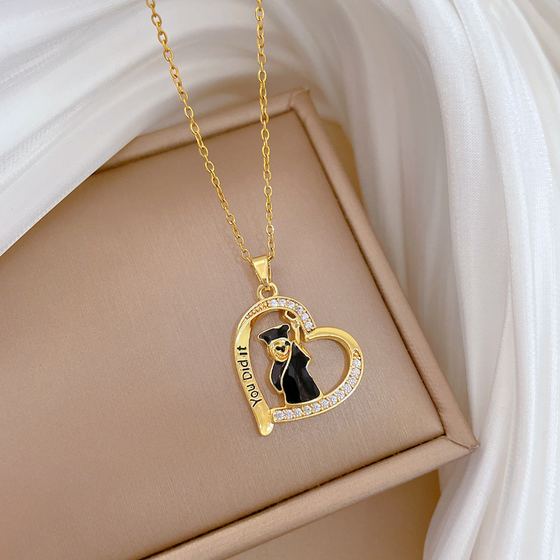 Gorgeous Diamond Collarbone Chain Necklace For Women Titanium Steel_voghion.com