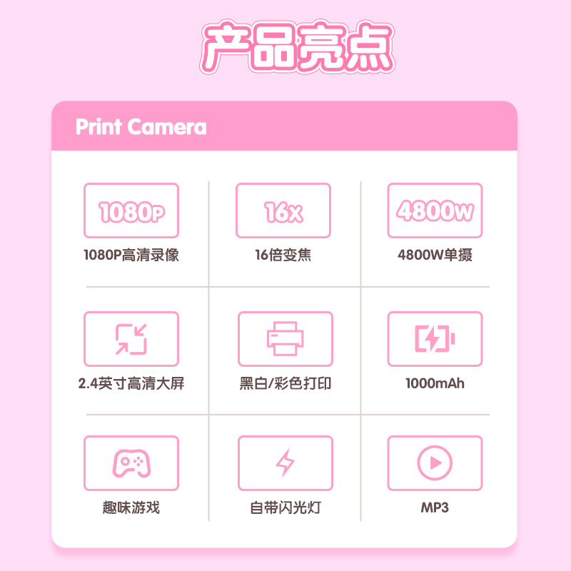 Polaroid, camera, small toy, new collection