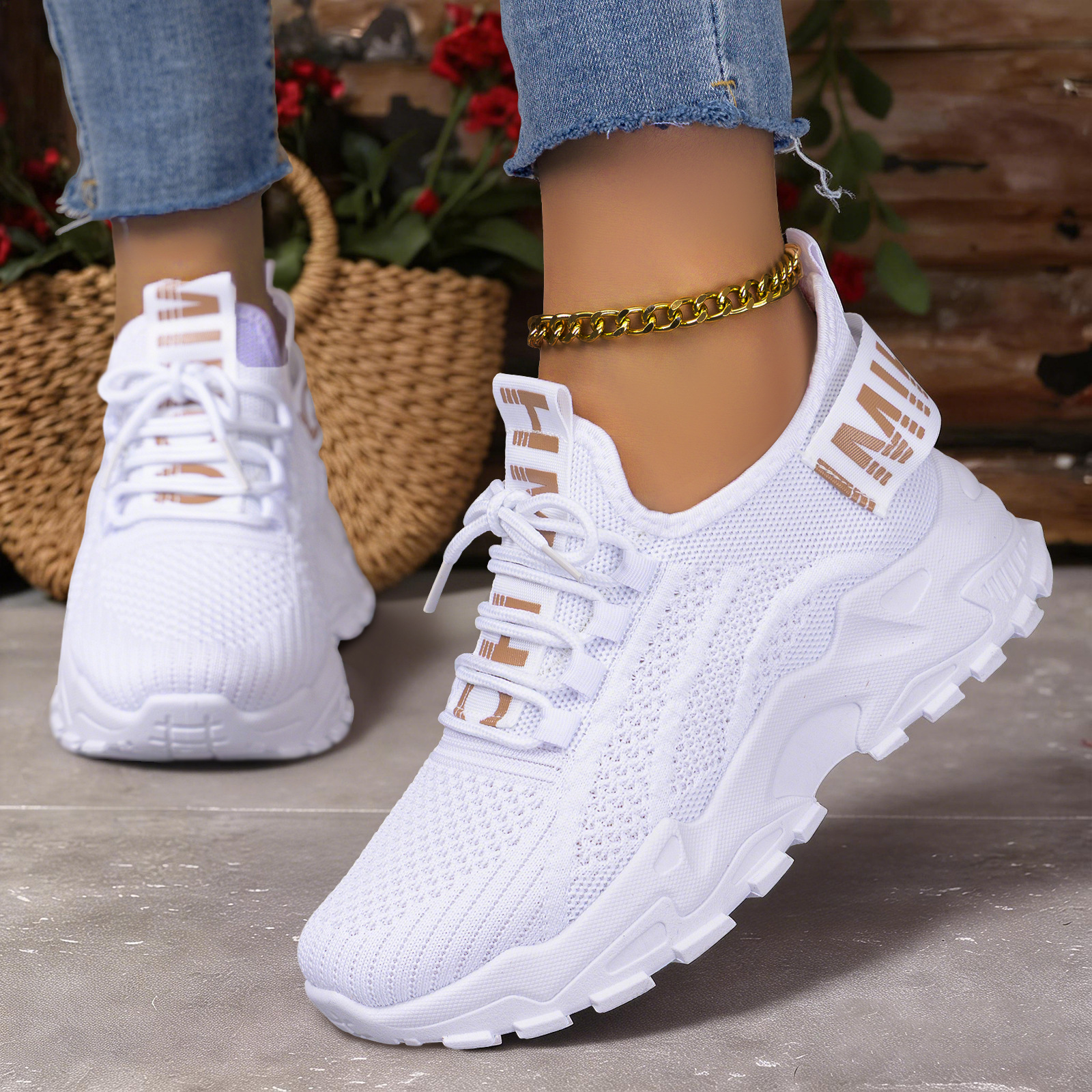 Zapatos de mujer transfronterizos zapatos casuales de mujer con suela suave no se cansa zapatos de malla de altura zapatos cómodos