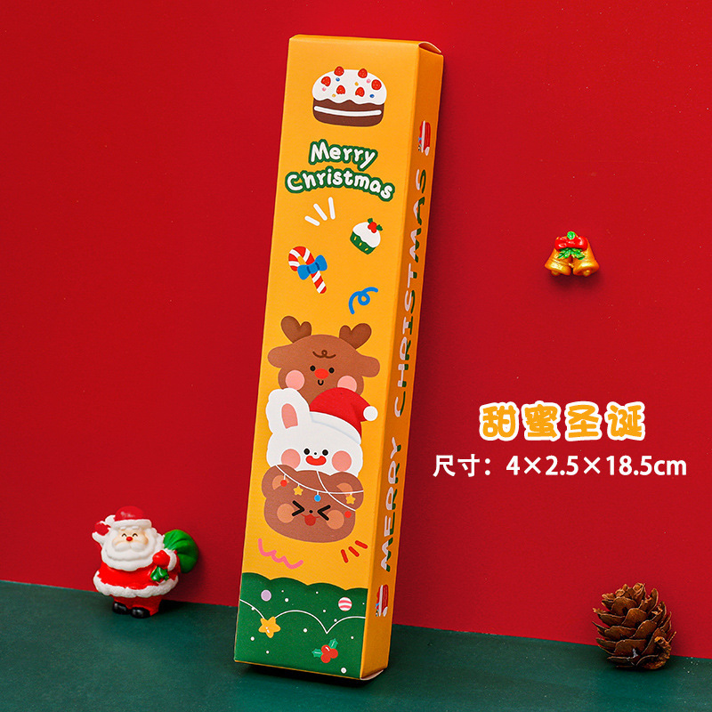 圣诞盲盒中性笔学生创意学习文具按动笔圣诞节礼品文具套装盲盒笔|undefined