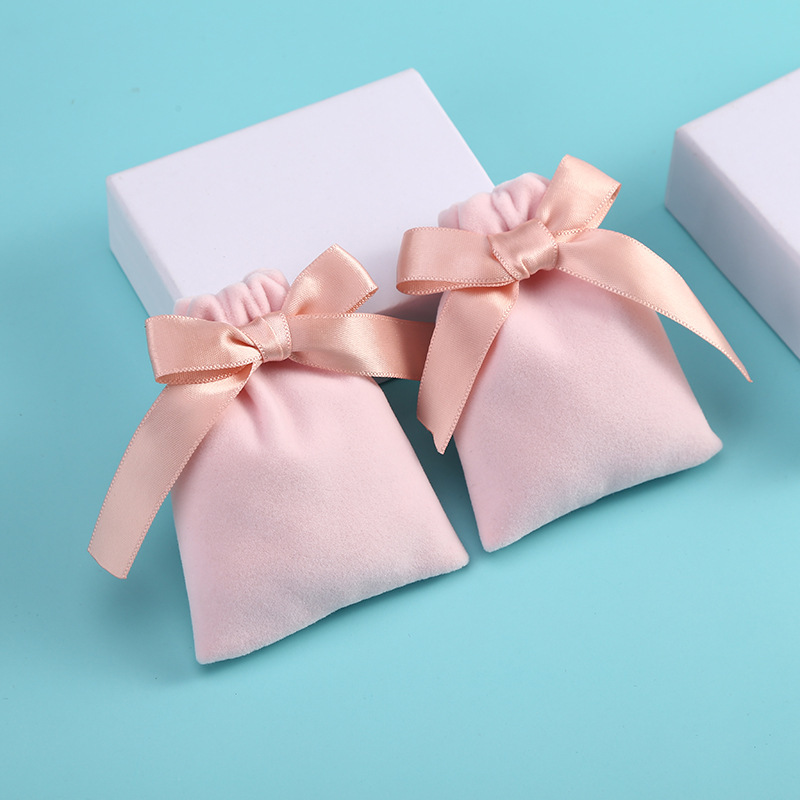 Drawstring Velvet Bag Wholesale Jewelry Velvet Storage Bag Jewelry Gift Packaging Velvet Bag Environmentally Friendly Small Bag