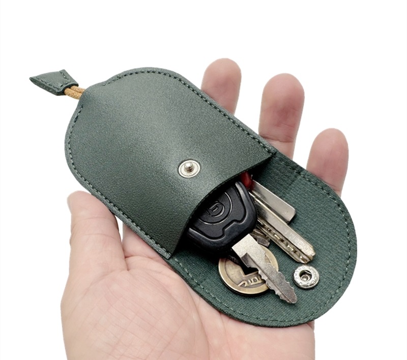 Women's Key Bag Pull-Out Household Door Key Calf Key Large Capacity Storage Electric Vehicle Key Protective Cover