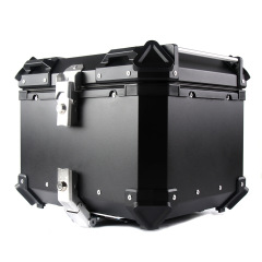 Motorcycle trunk storage box waterproof quick-release aluminum alloy trunk 45L/55L/65L multi-specification storage box