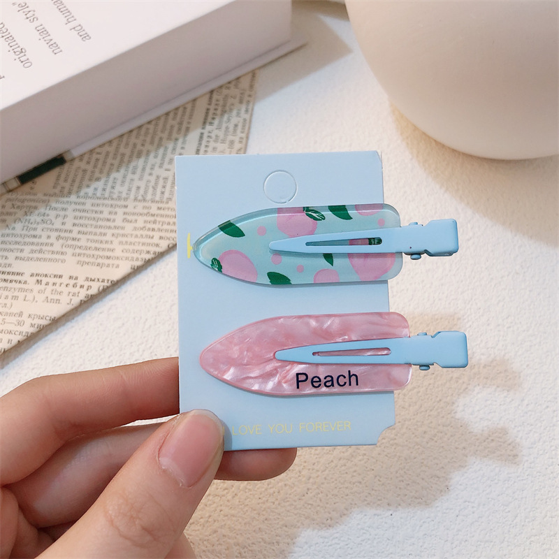 Un par de impresión de arco para niñas pinzas de cabello sin marcas de dibujos animados para mujeres adorables pinzas de cabello para el cabello de bordas rotas image 11