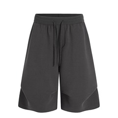 無地シミターシルエット七分カジュアルパンツメンズ夏国民的ファッションブランドトレンドルーズデザインスポーツショーツ