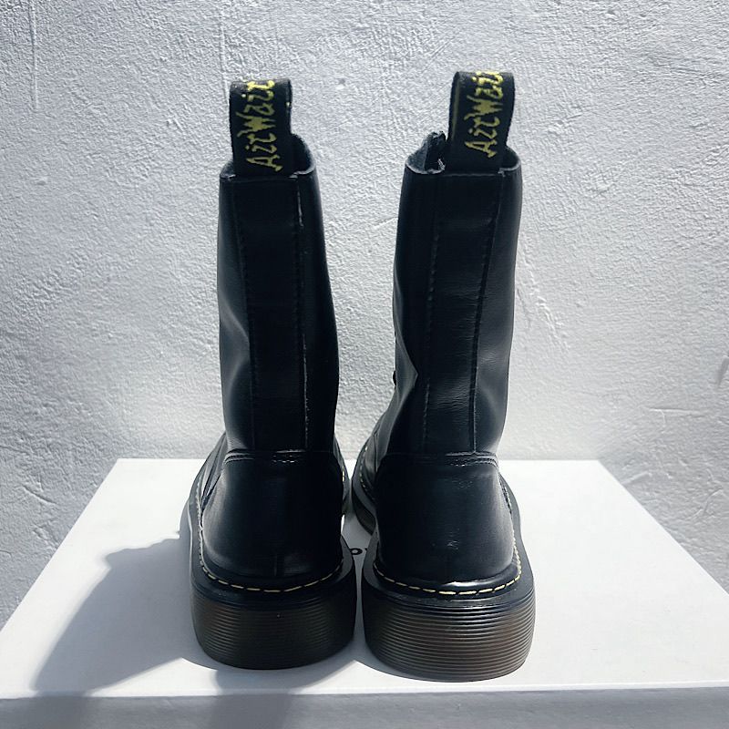 1490马丁靴女经典2025秋冬新款加绒短靴百搭潮流英伦风系带女靴子