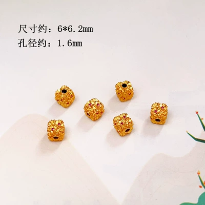 jewelry DIY accessories wholesale — Zərgərlik ara hissələri - red-diamond-square-bead