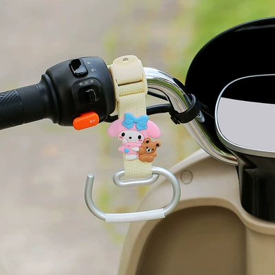 Other Electric Vehicle Accessories Vehicles, No-Drill Installation, Multifunctional - beige-long-belt-e-hook-melody-left