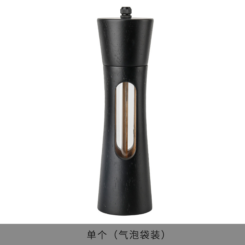 黑色相思木胡椒磨厨房多用调味瓶黑胡椒花椒佐料现磨瓶手动研磨器|undefined