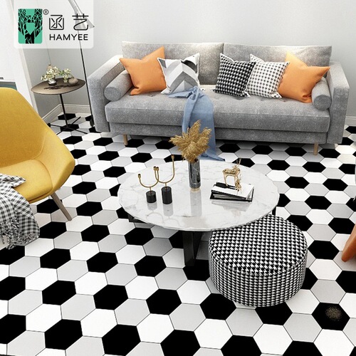 Cross-border self-adhesive pvc floor stickers cement floor tiles 60 thickened plastic floor stickers plastic floor leather wholesale