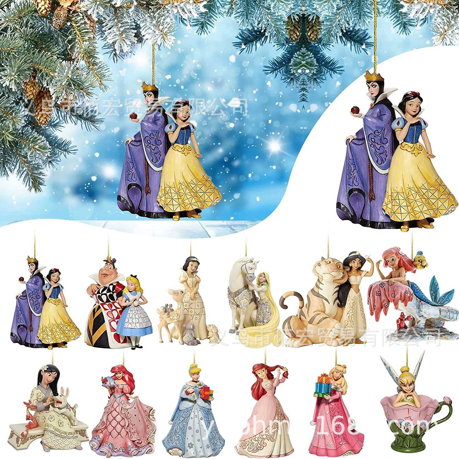 202223 nuevo personaje de dibujos animados belleza decoraciones de Navidad Halloween Navidad coche decoración del hogar colgante