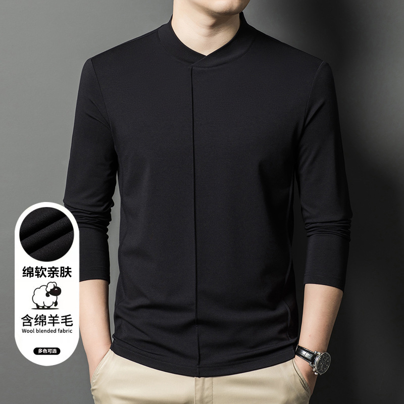 Men's autumn woolen long-sleeve for leisure
