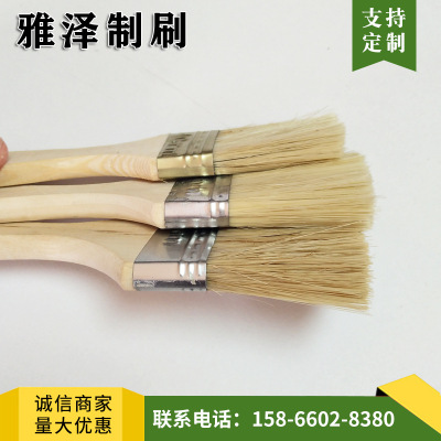 厂家批发 各种规格毛刷 木柄油漆刷 1-8寸掺丝鬃 清洁美缝刷子|ms