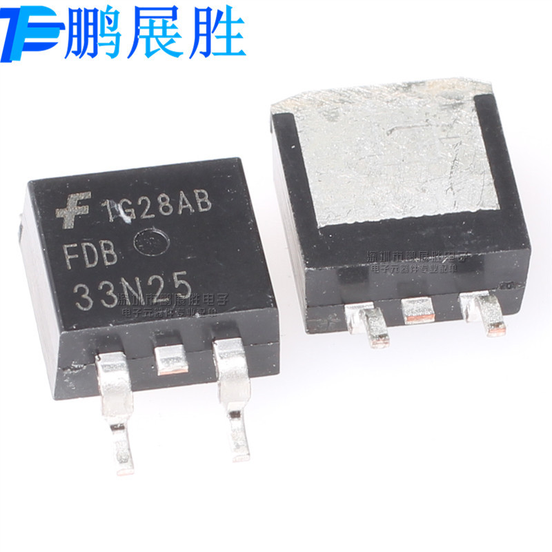 FDB33N25 全新原装 TO-263 N沟道 耐压 250V 电流 33A 功率MOSFET