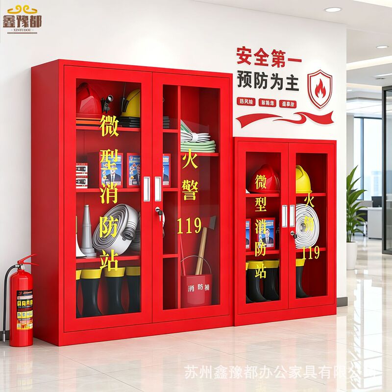 Mini Fire Station Fire Cabinet Fire Equipment Full suit Thickened Fire Extinguishing Box Display Site Cabinet Tool Material Cabinet Mini Fire Station Fire Cabinet Fire Equipment Full suit Thickened Fire Extinguishing Box Display Site Cabinet Tool Material Cabinet