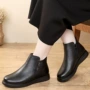 平底保暖冬季加厚妈妈鞋