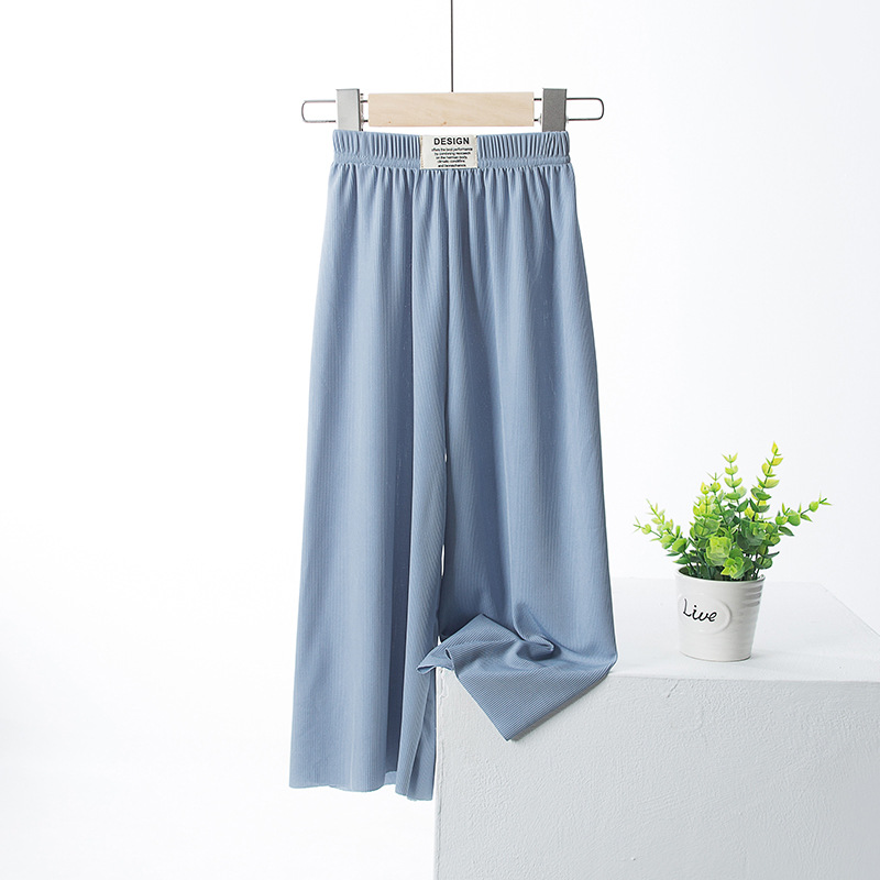 2023 Verano nuevos Pantalones anchos para padres e hijos pantalones a prueba de mosquitos para madre e hija pantalones a prueba de mosquitos para niños medianos y grandes recortados para niños pantalones de aire acondicionado para hombres Pantalones deportivos