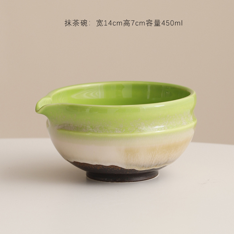 抹茶窑变4件套百本立茶筅立组合点茶抹茶打茶器工具套装创意|undefined
