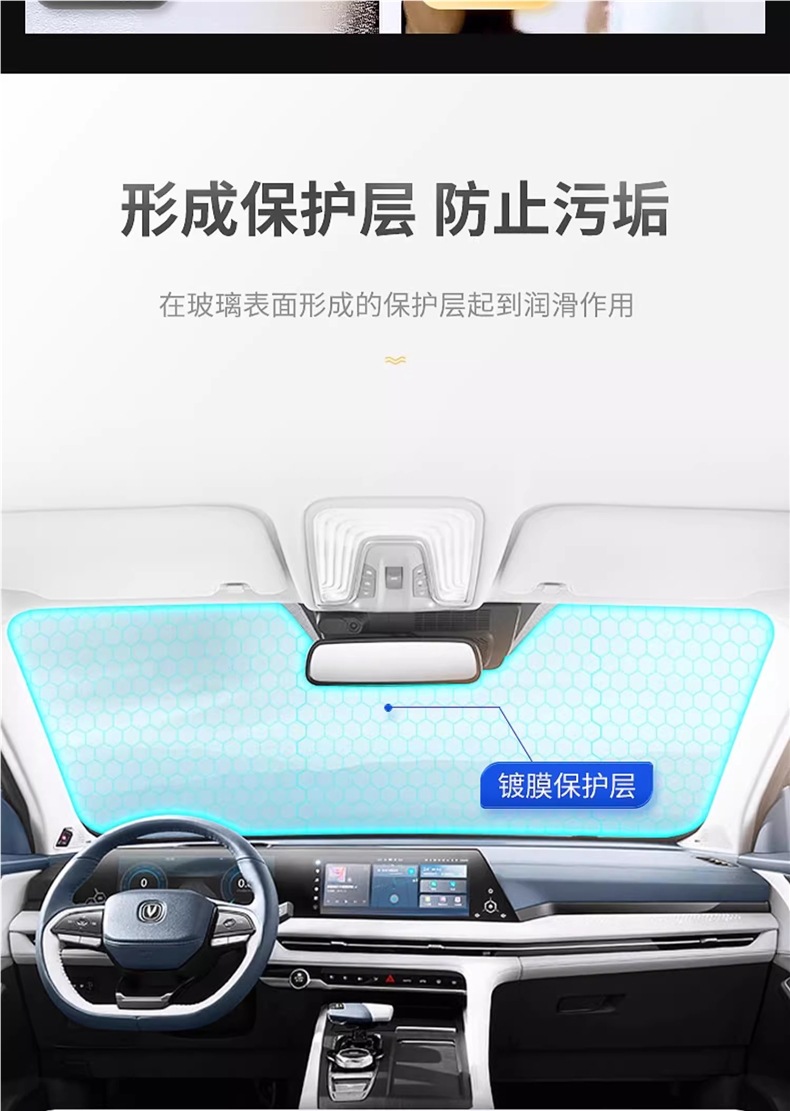 Car Anti-Fog Agent, Car Windshield Defogger, Rearview Mirror Rainproof Agent, Long-Lasting Water-Repellent Rainproof Agent