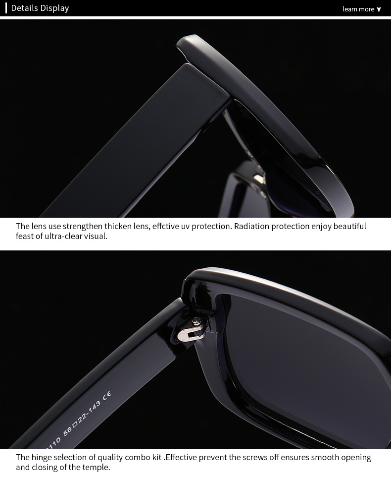 Square Sunglasses For Men Large Frame Retro Modern Style_voghion.com