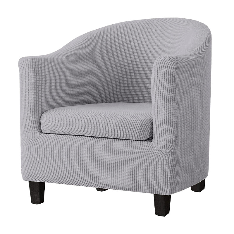 Funda de sofá elástica de una sola pieza con diseño de grano de maíz para cibercafés, hoteles y cafeterías, ajuste elástico para una persona.