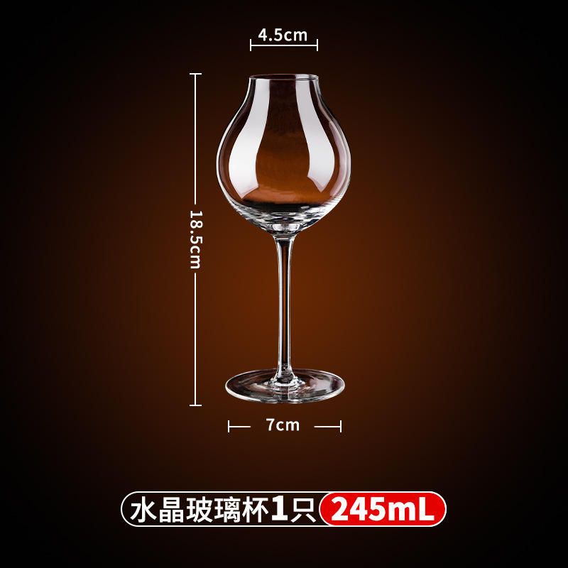 Taza de café de cristal de vidrio comercial de mano americana taza de café transparente taza de latte ultrafina taza de olor taza de infusión
