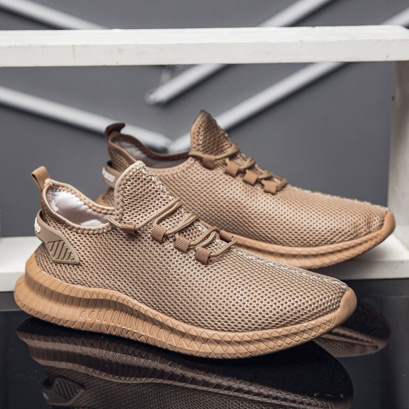2024 летняя сетчатая обувь для бега мужская обувь трансграничный большой размер мужская и женская спортивная обувь летом сетка легкая плоская обувь