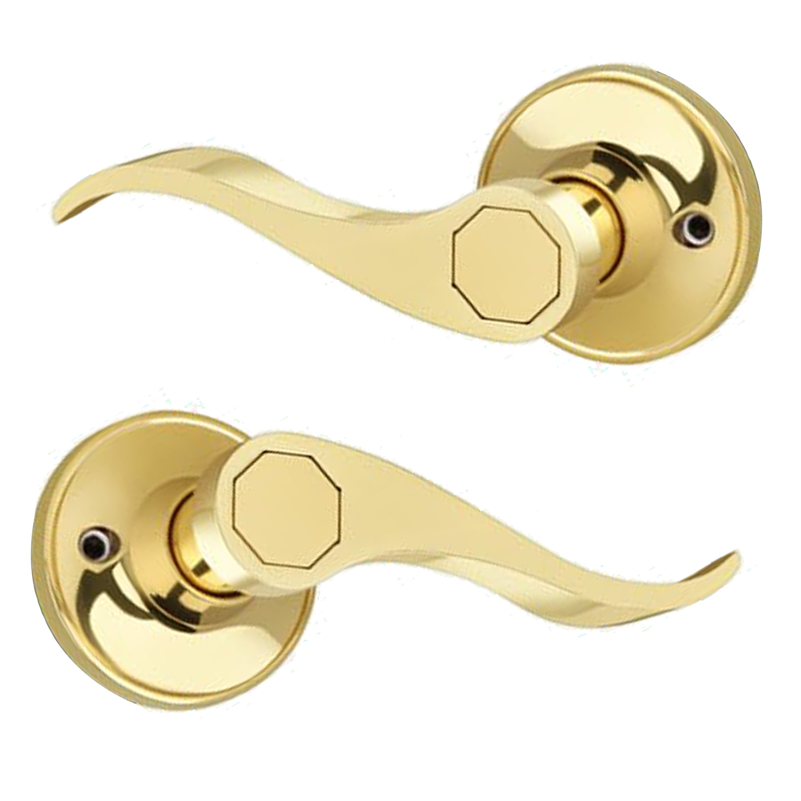 단면 페이크 잠금 기능 브라이트 골드 Dummy PVD Polished Brass