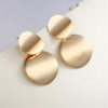 Retro golden fashionable earrings, European style