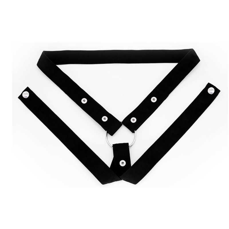 Chastity Lock Auxiliary Strap, Nylon Fixing Belt with Lifting Strap, White — detail image 8