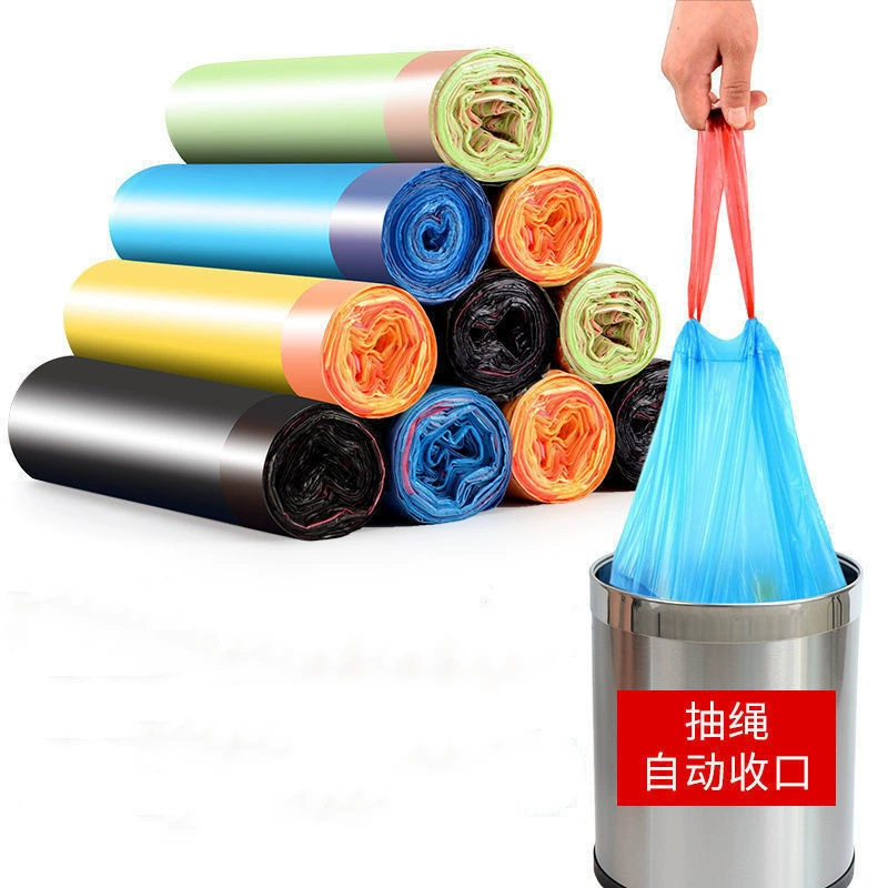 Шнурок проводки веревки ободок шеи мусора мешок бытовой портативный утолщенный источник фабрика оптом одноразовые пластиковые