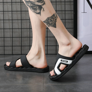 Outdoor Trendy Men's Non-Slip Thick-Soled Massage Large Size Flip-Flops Home Bathing Sandals Hotel Bath Wholesale Distribution
