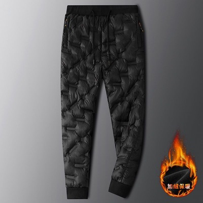 Down cotton-padded trousers Exorcism winter thickening keep warm trousers man fashion Duck Northeast outdoors motion Warm pants