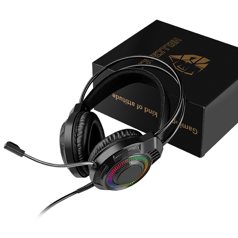 Equipo auricular niñas clase en línea juego escritorio portátil rosa azul con micrófono suspensión cabeza viga