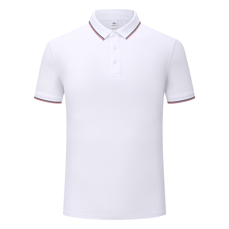 Xinjiang algodón largo frío elástico no deformado camiseta publicitaria de manga corta camiseta cultural polo ropa de trabajo personalizada