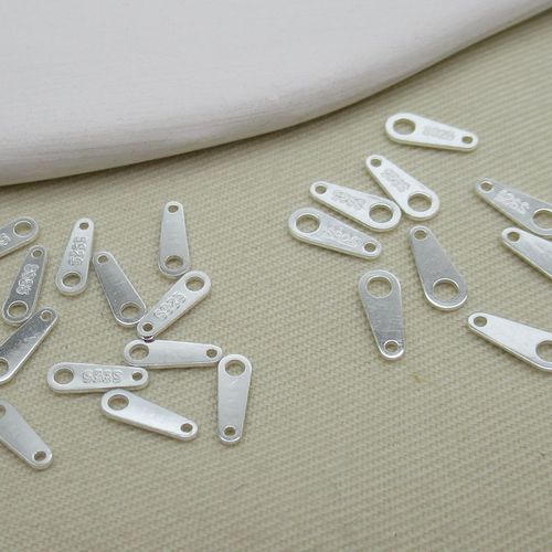 S925 sterling silver jewelry accessories silver buckle accessories chain logo brand