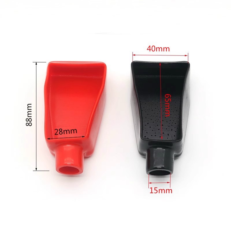 Multi-specification car battery terminal protectors, battery clamp covers, battery positive and negative terminal rubber insulators