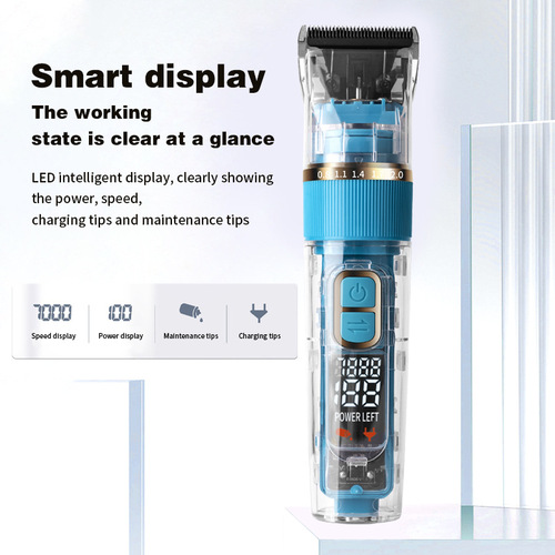 Cross-border best-selling pet electric hair clipper hair clipper LCD digital display ceramic head hair clipper shaver wholesale