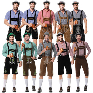Cross-Border Export of German Oktoberfest Clothing Bavarian Traditional Adult Male Party Folk Celebration Event Suit