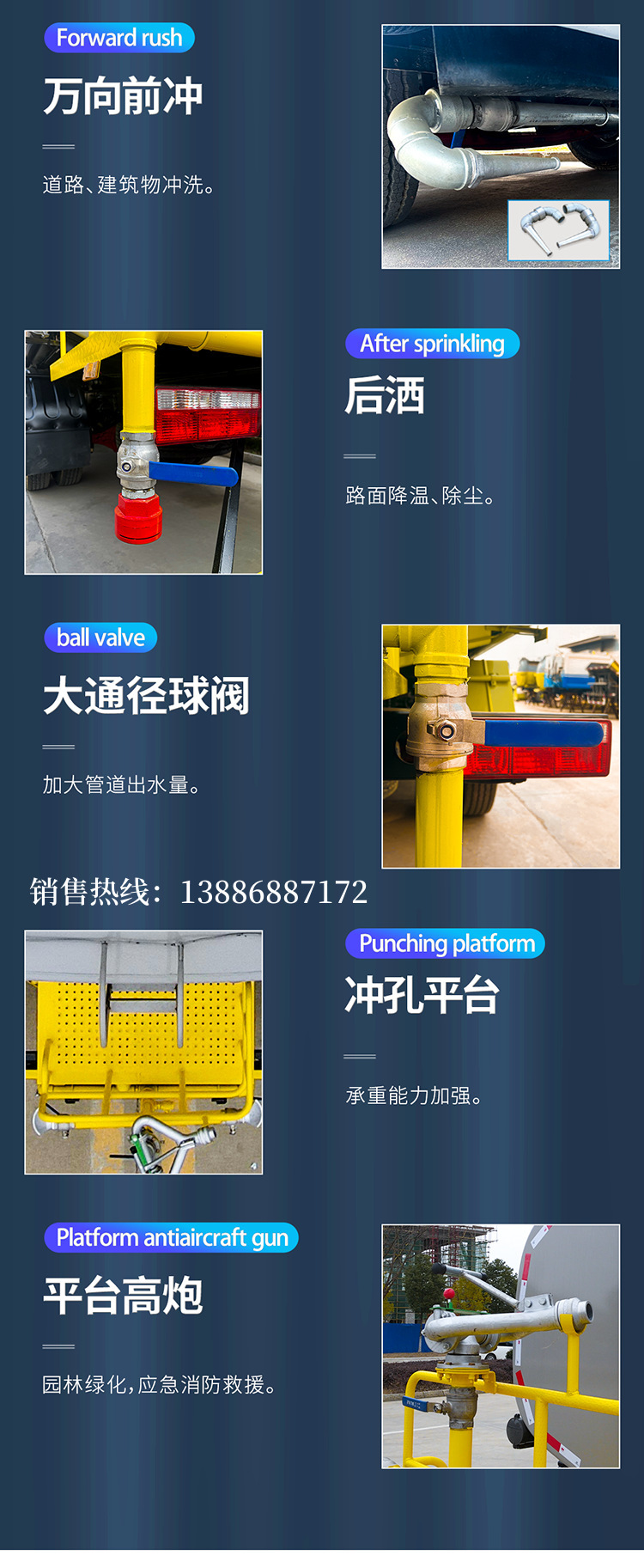 Dongfeng Special-Purpose Sprinkler Truck 12-Ton Spray Truck Price 30m Fog Cannon Truck for Dust Control on Construction Sites, Environmentally Friendly and Pollution-Free