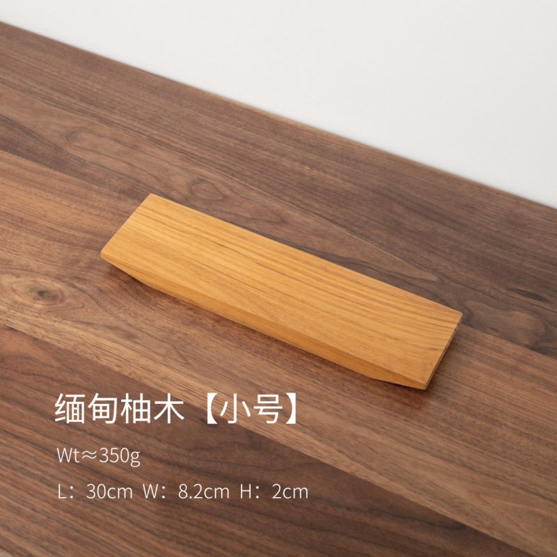 ミャンマー産チーク材の斜め縁乾燥茶托、家庭用一枚板無垢材茶托、レトロスタイル、シンプルな木製茶托|undefined