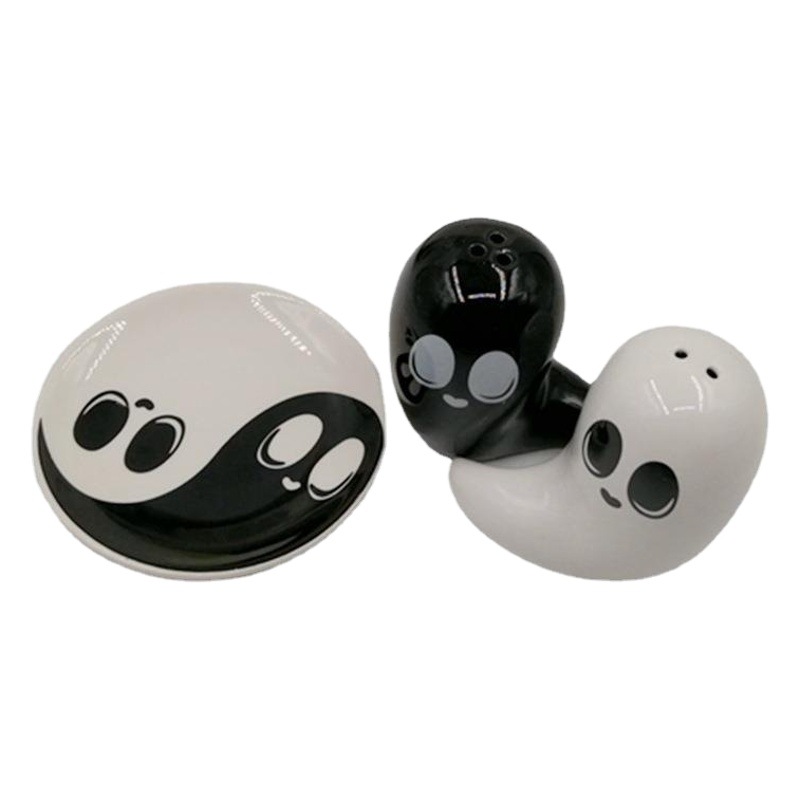 Cocina de Halloween botella de pimienta de cerámica botella de sal frasco de condimento Taiji SP grupo esparcidor creativo botella de sal botella de pimienta