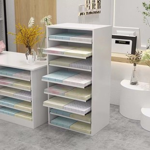 Flower Shop Wrapping Paper Storage Cabinet Multi-layer Drawable Drawing Room Painting Paper Cabinet Kindergarten Cardboard Storage Rack Storage Rack