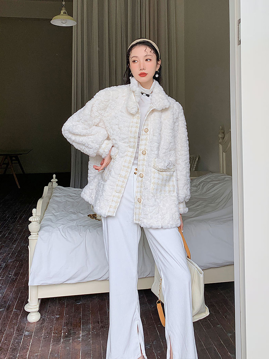 Women Fashion Loose Thick Lazy Jacket Image 3