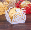 Amazon wedding party celebration candy chocolate decorative box wedding white hollow rose lace spot