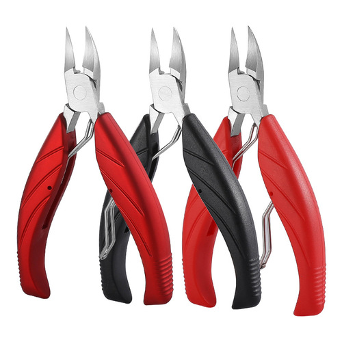 Cuticle Scissors Stainless Steel Double Spring Eagle Beak Household Nail Clippers Nail Slant Tip Scissors Toenail Cuticle Nippers